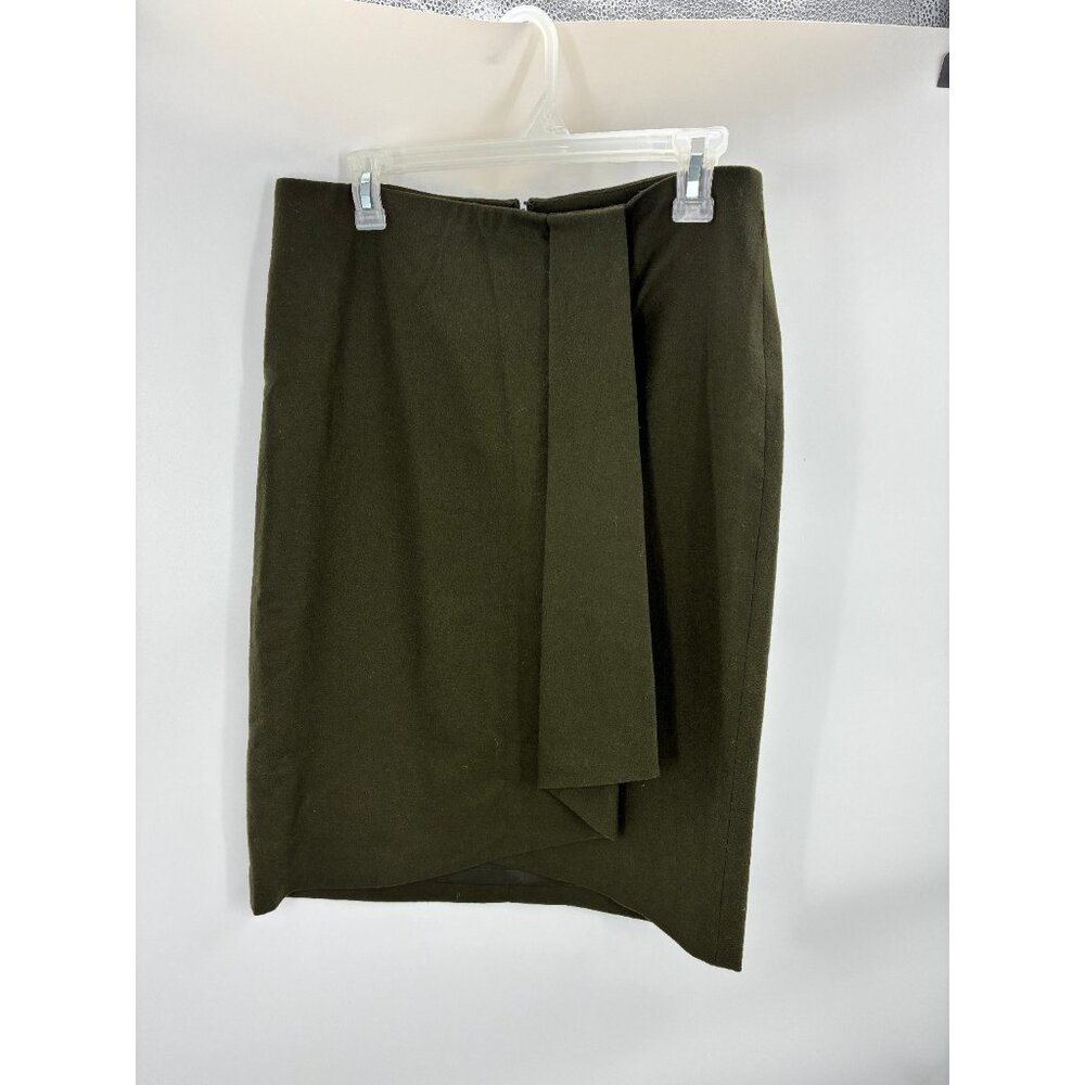 Talbots Skirt Womens Size 6 Wool Blend Pencil Skirt Classic Lined Green